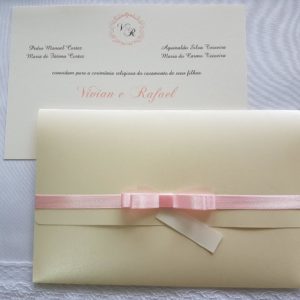 Convite de casamento "Vivian e Rafael"